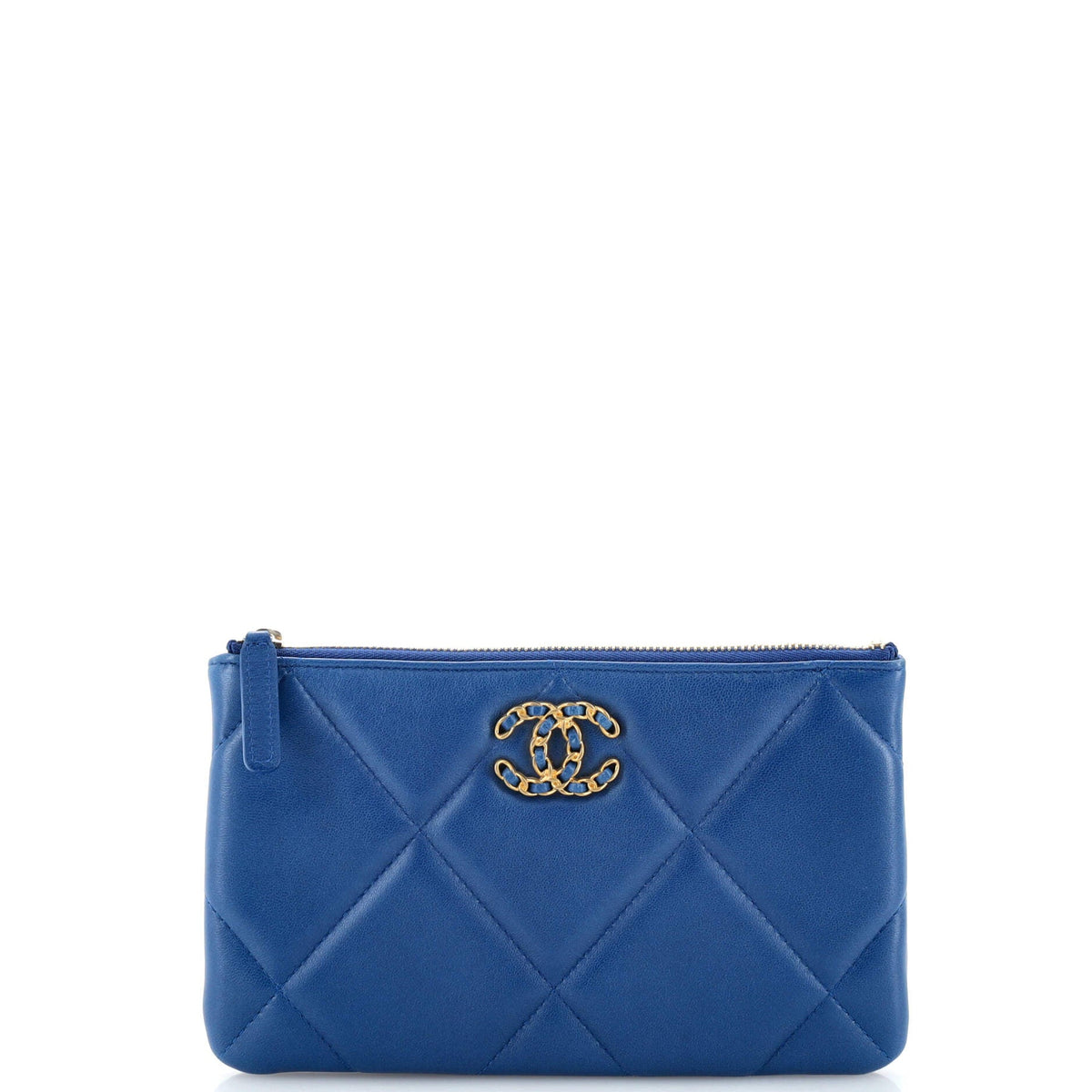 Chanel CHANEL 19 O Case Pouch Quilted Lambskin Small