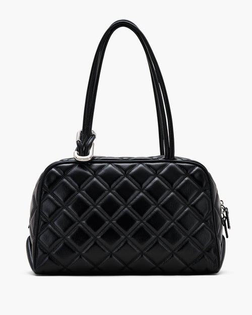 Marc Jacobs The Quilted Leather Dual Satchel Bag in Black