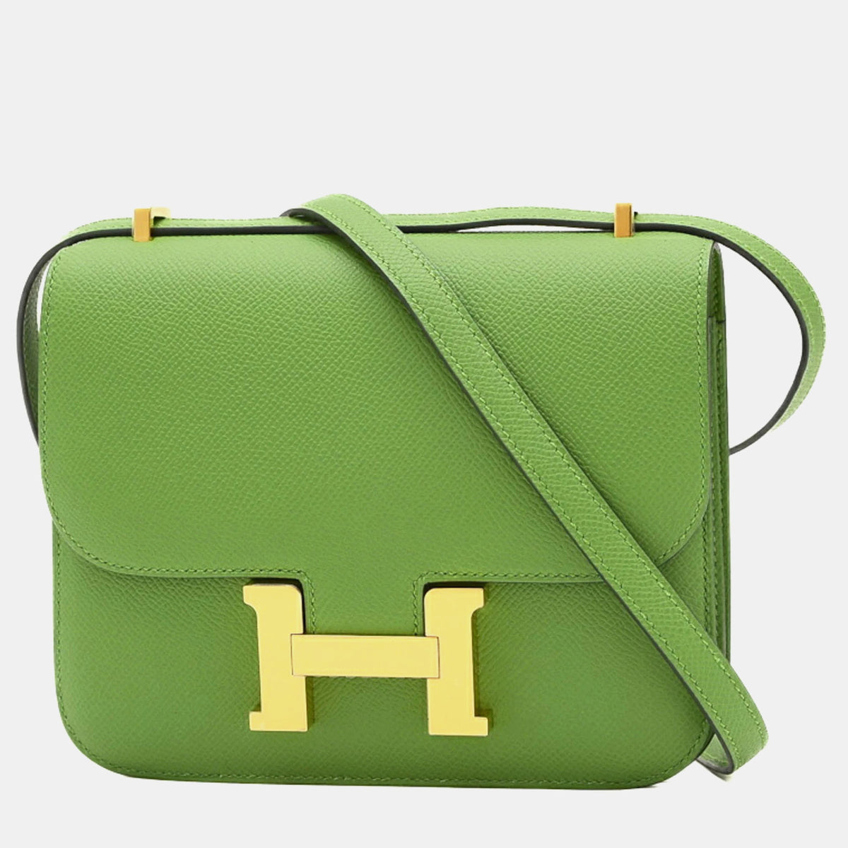 Hermès Vert Yucca Epson Constance 18 Miroir Shoulder Bag