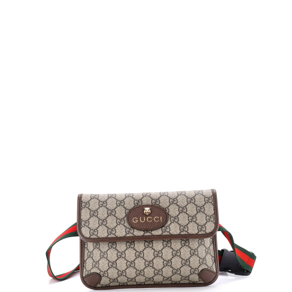 Gucci GUCCI Neo Vintage Flap Belt Bag GG Coated Canvas