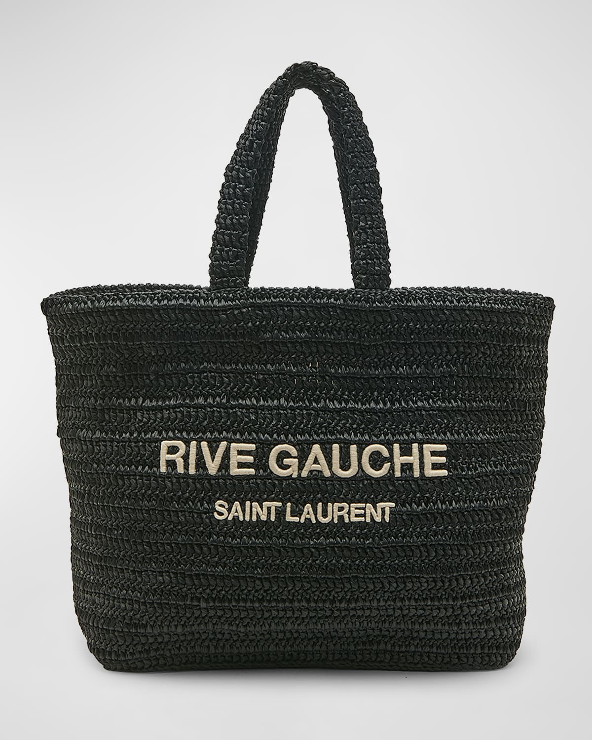 Saint Laurent Rive Gauche Tote Bag in Raffia