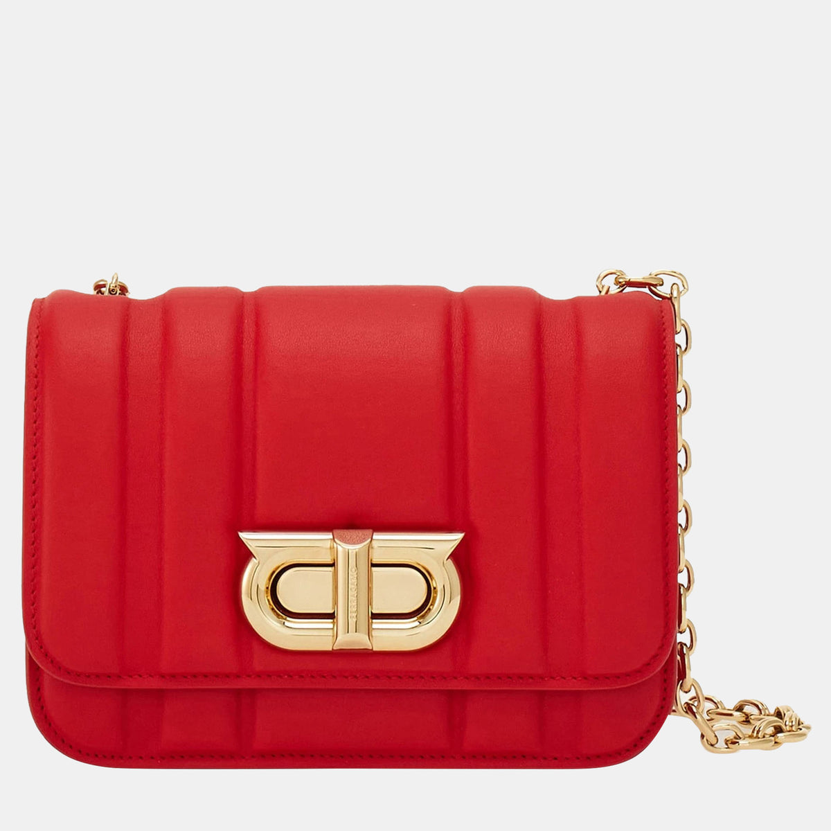 Salvatore Ferragamo Ferragamo Flame red Calfskin leather Mini bag