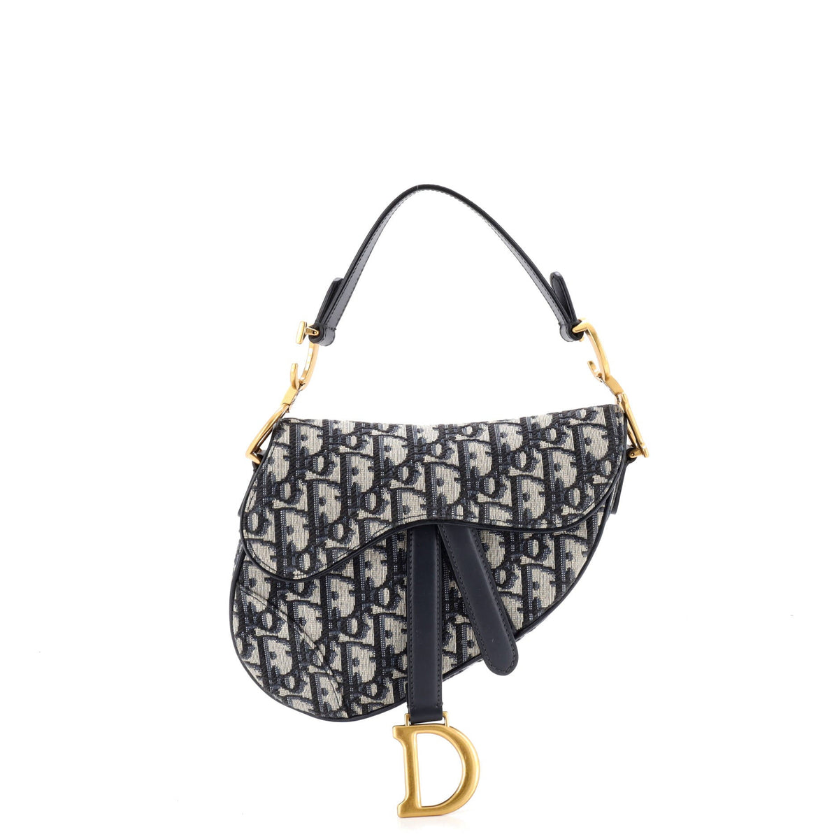 Christian Dior Saddle Handbag Oblique Canvas Mini