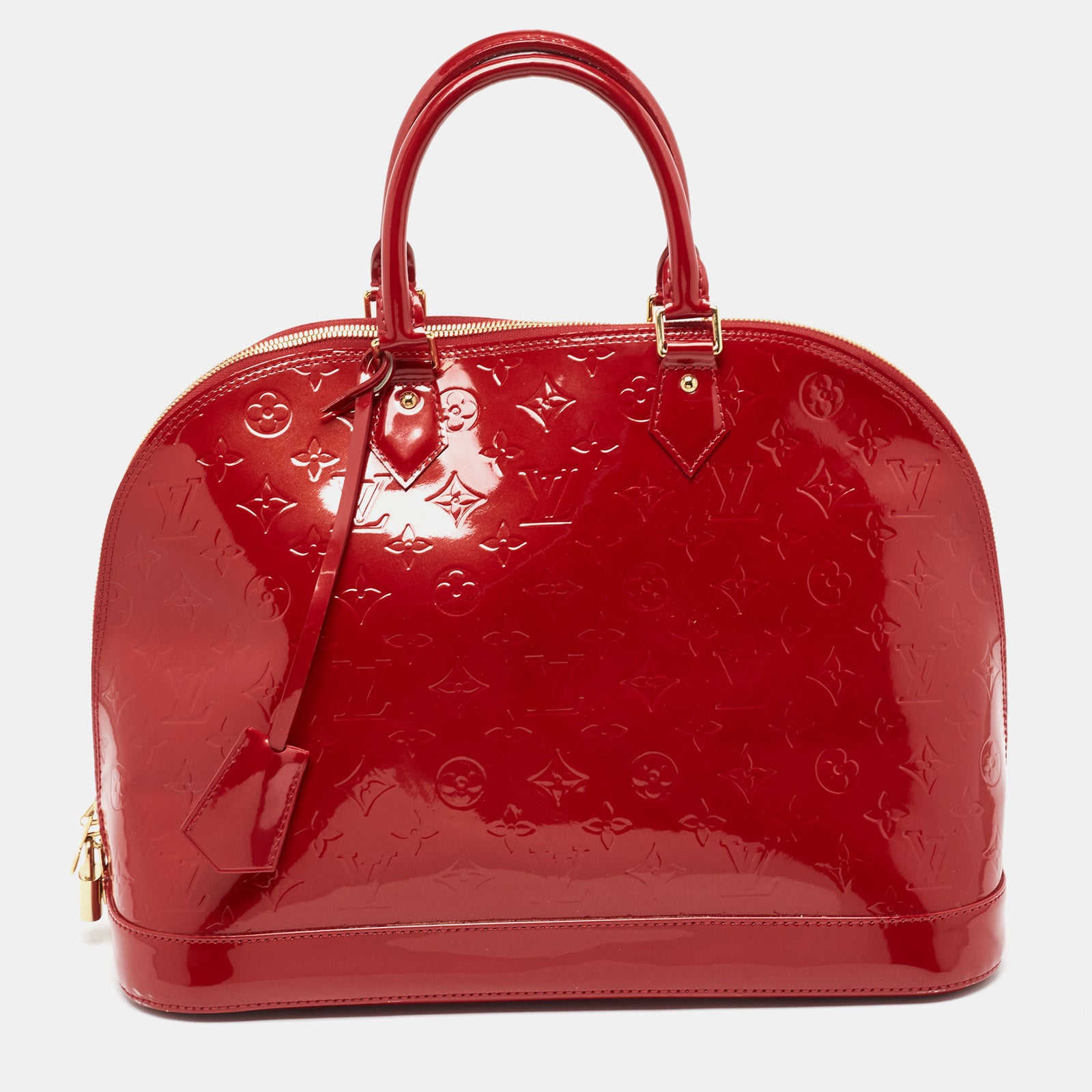 Louis Vuitton Rotes Monogramm Vernis Alma GM