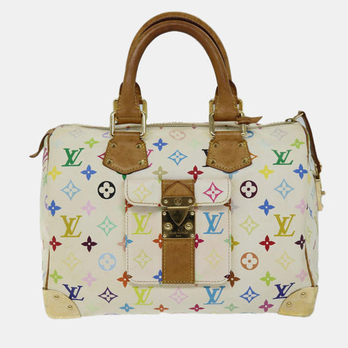 Multicolour Canvas Speedy 30 handbag