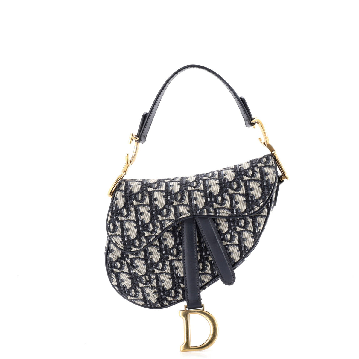 Christian Dior Saddle Handbag Oblique Canvas Mini