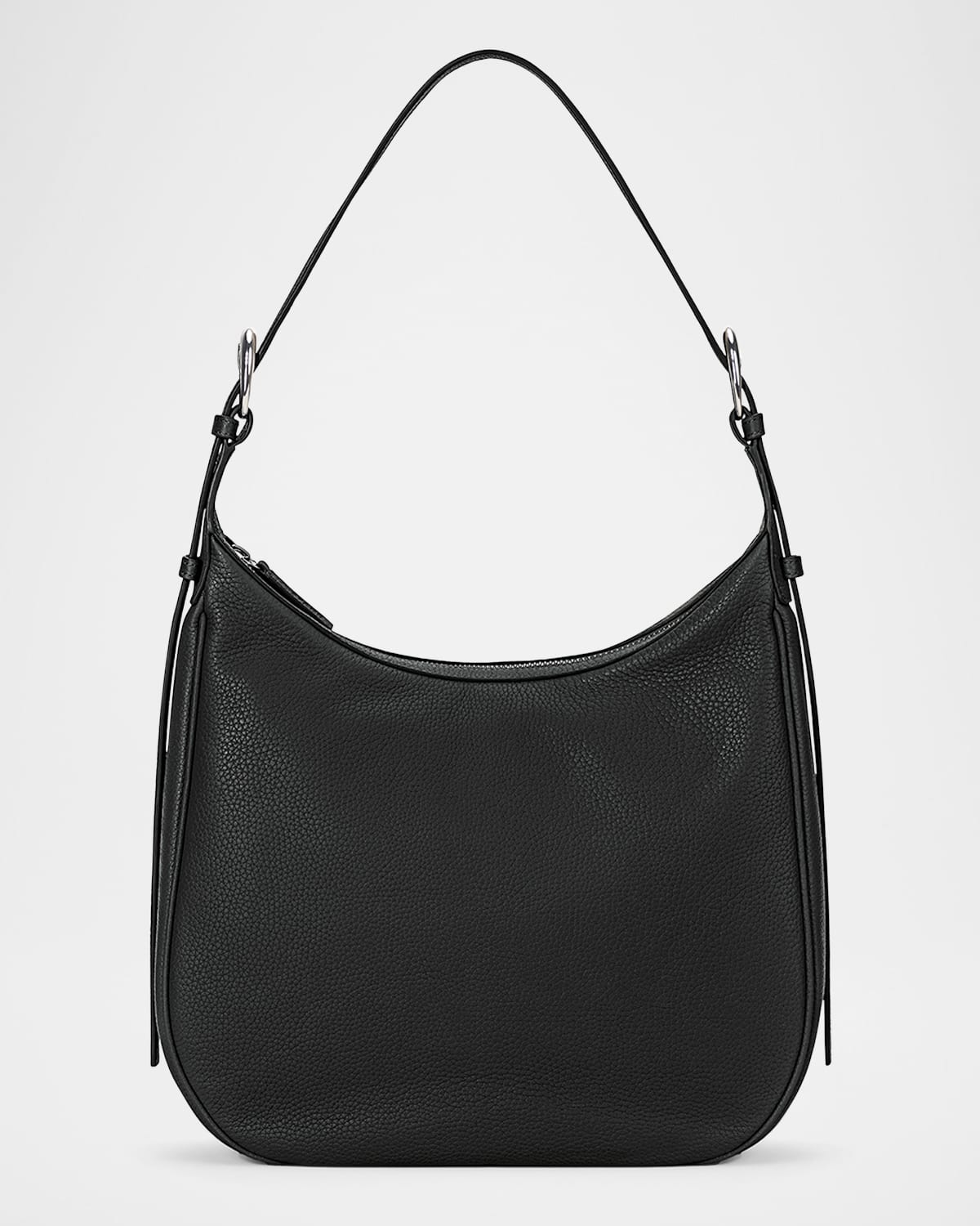 Staud Pine Zip Leather Hobo Bag
