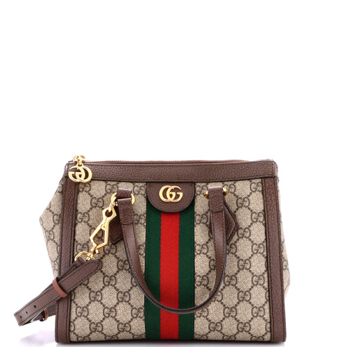 GUCCI Ophidia Top Handle Tote GG Coated Canvas Small