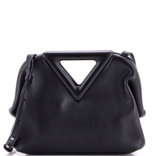 Point Shoulder Bag Leather Small