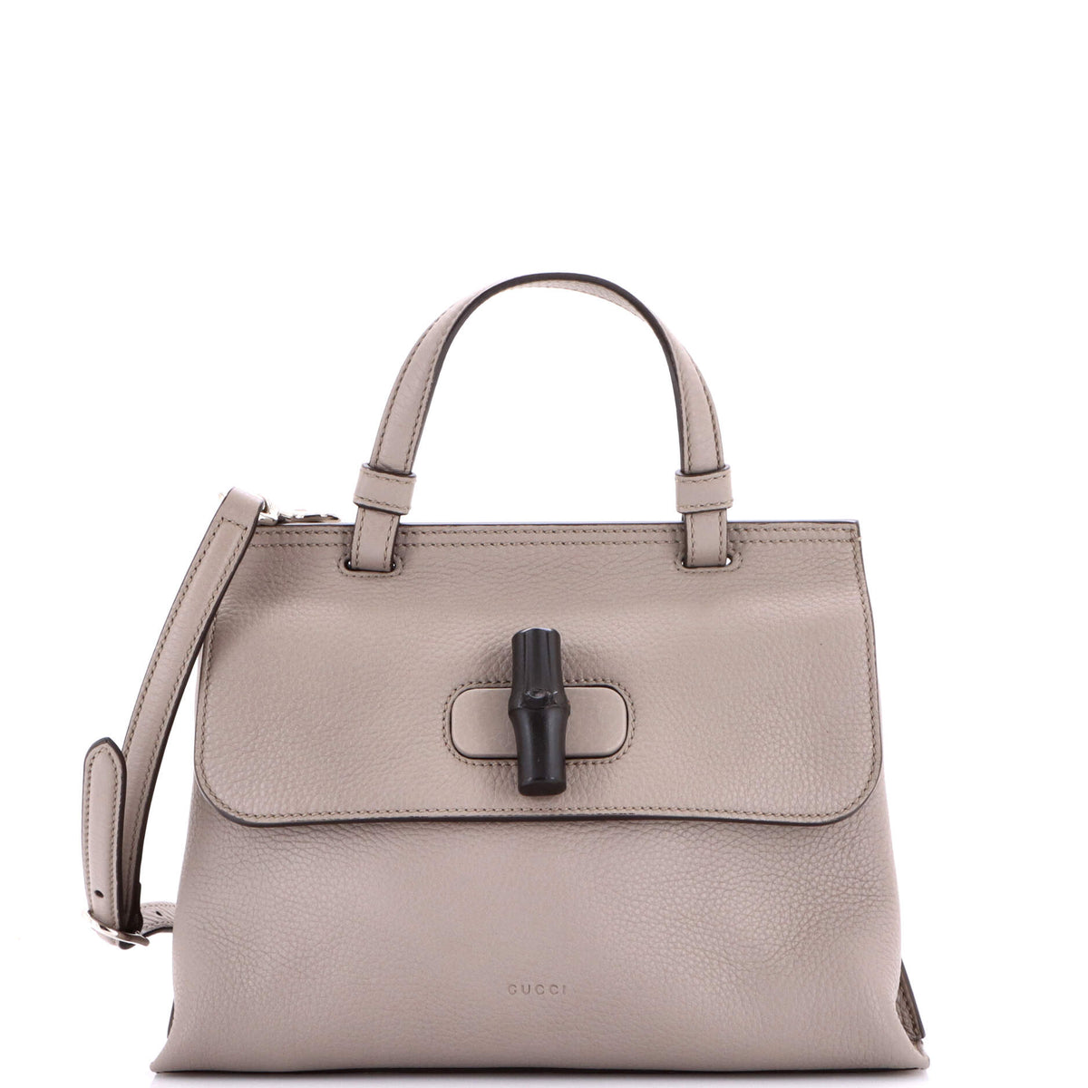 Gucci GUCCI Bamboo Daily Top Handle Bag Leather Small