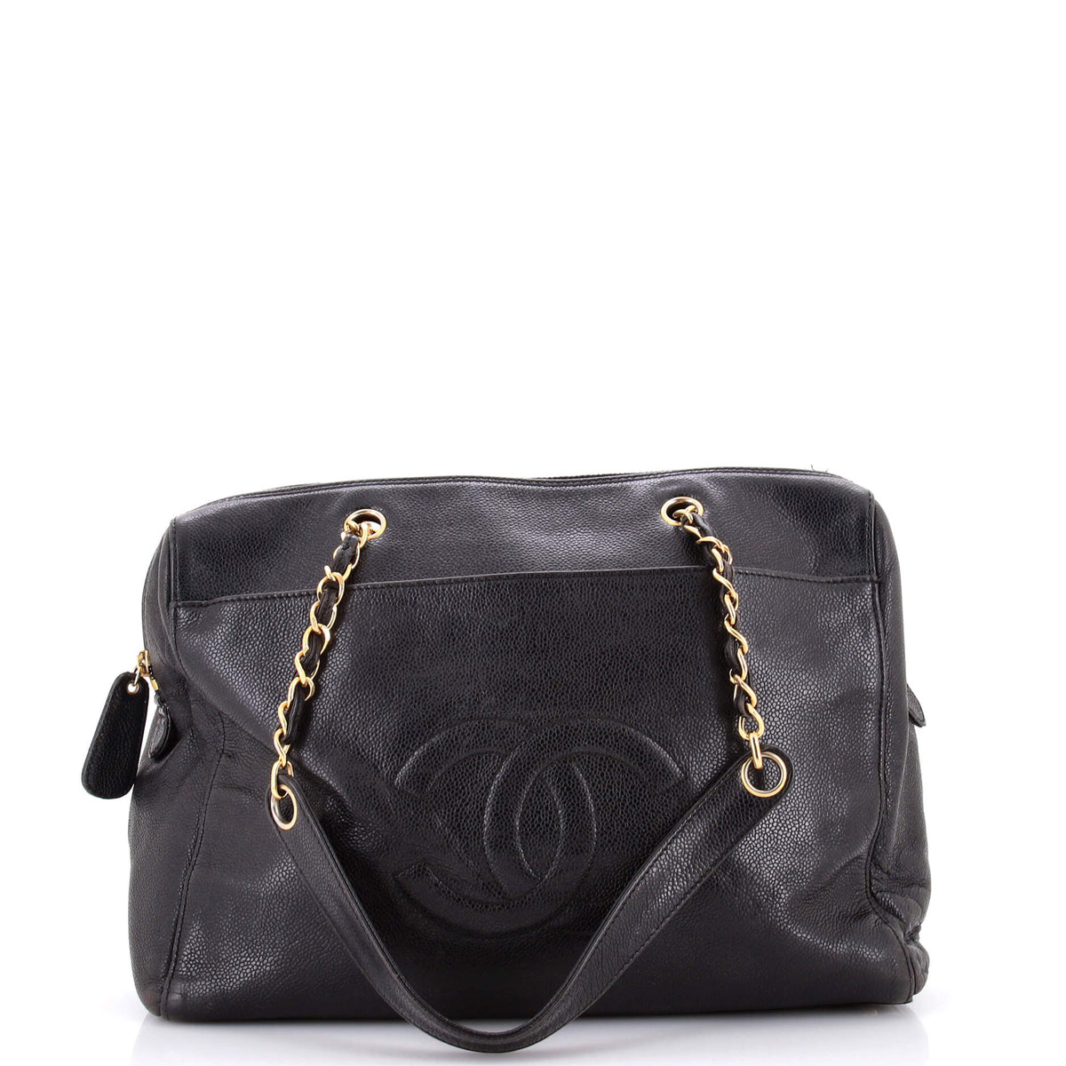 Chanel CHANEL Vintage Timeless Zip Tote Caviar Medium