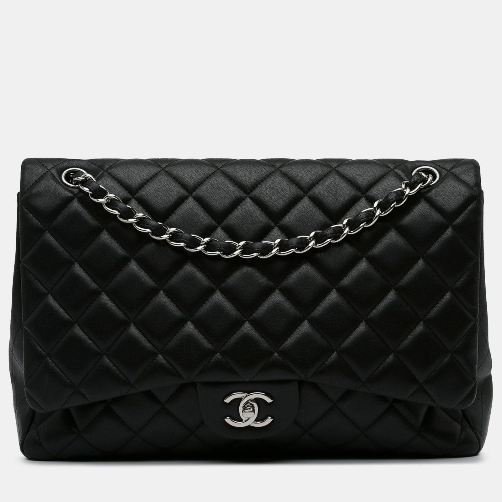 Chanel Maxi Classic Lammfell Einzelklappe