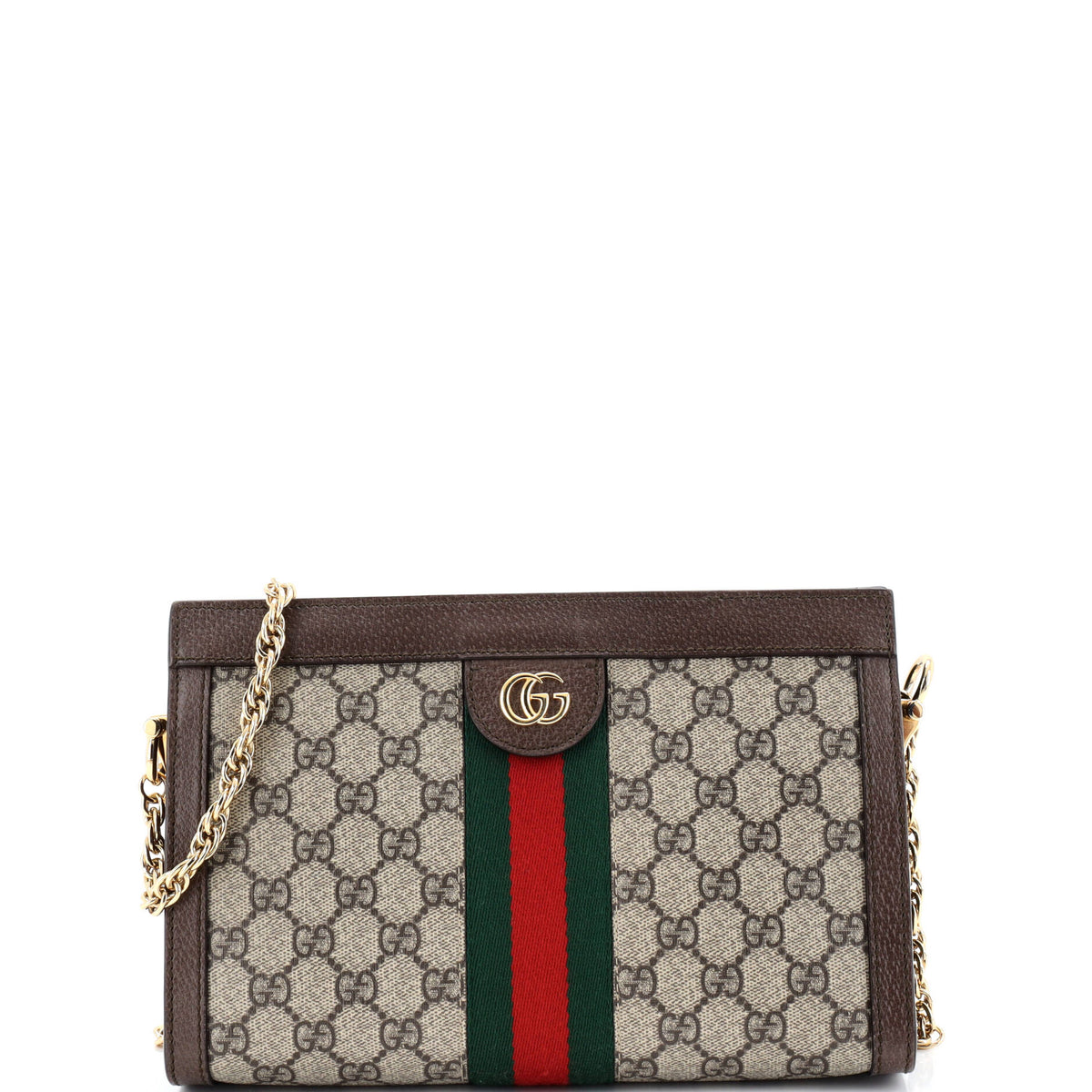 Gucci GUCCI Ophidia Chain Shoulder Bag GG Coated Canvas Small