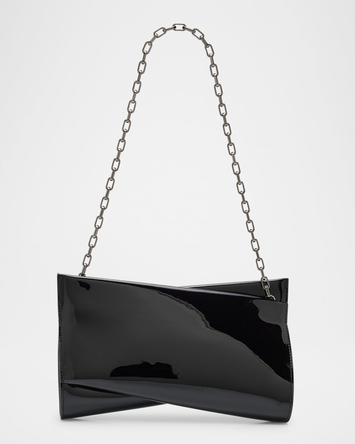 Christian Louboutin Loubitwist Small Clutch Bag in Patent Leather