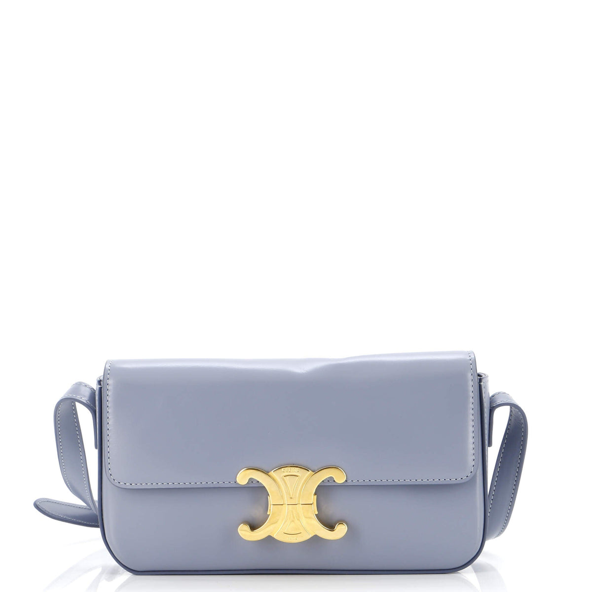 Celine CELINE Triomphe East-West Shoulder Bag Smooth Calfskin