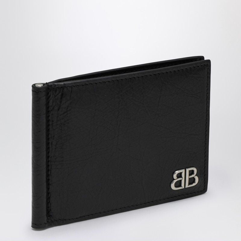 Balenciaga Men's Bi-Fold Wallet Bb Black | 7926652AAS6