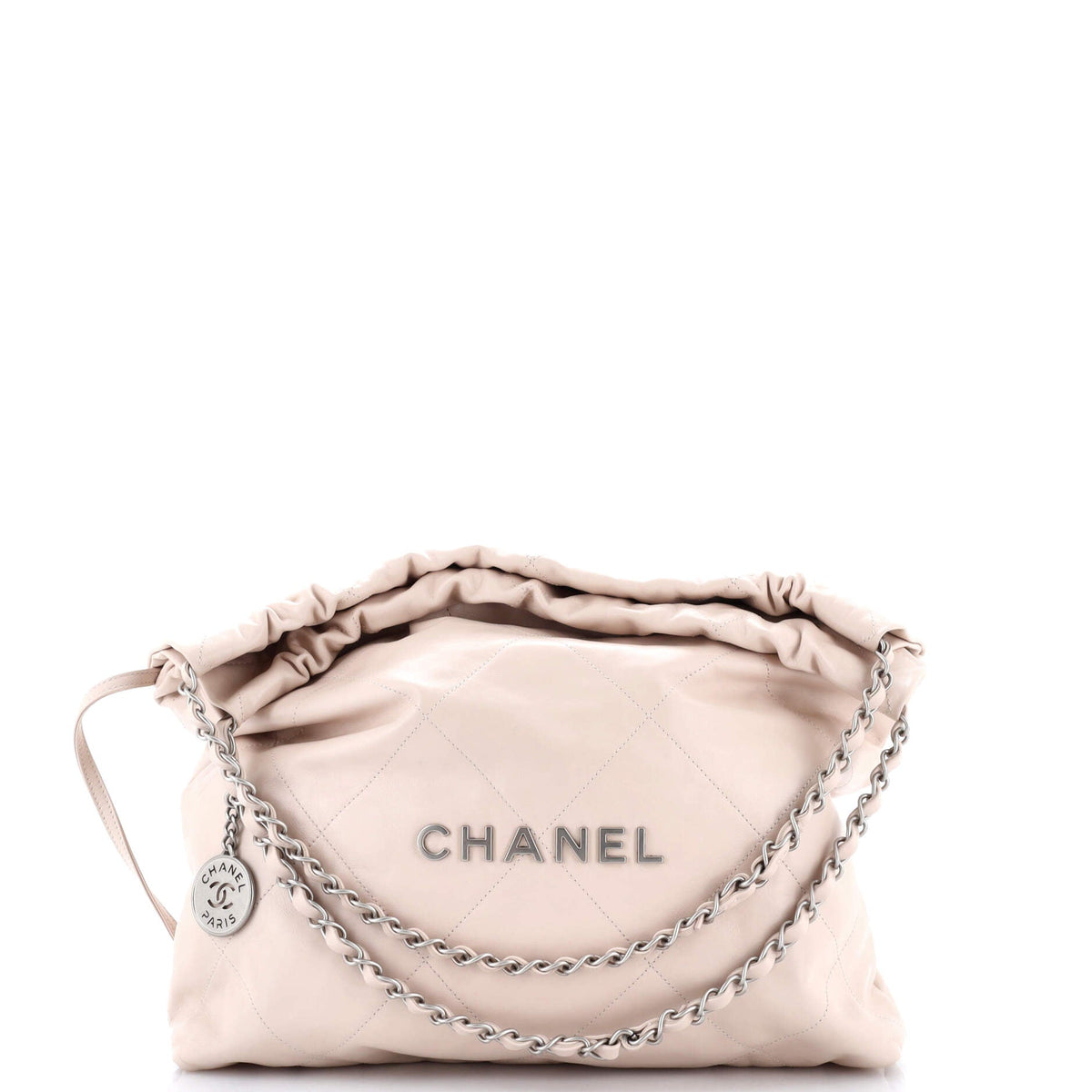 Chanel CHANEL 22 Chain Hobo Quilted Calfskin Medium