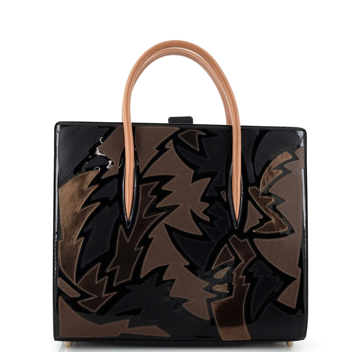 Christian Louboutin Paloma Tote Mixed Patchwork Leather Large