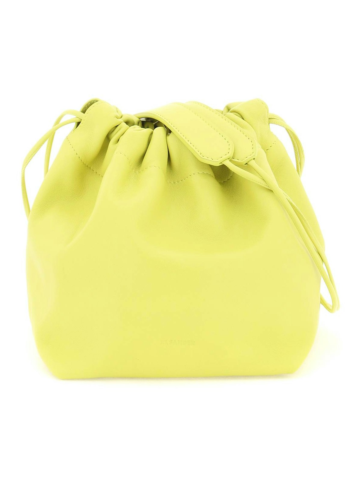 Jil Sander Women's Dumpling Bucket Bag in Green | J07WG0027P4846