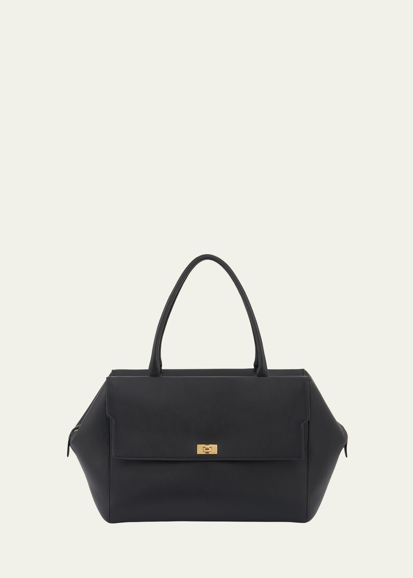 Anya Hindmarch Grand sac cartable en cuir de veau Seaton