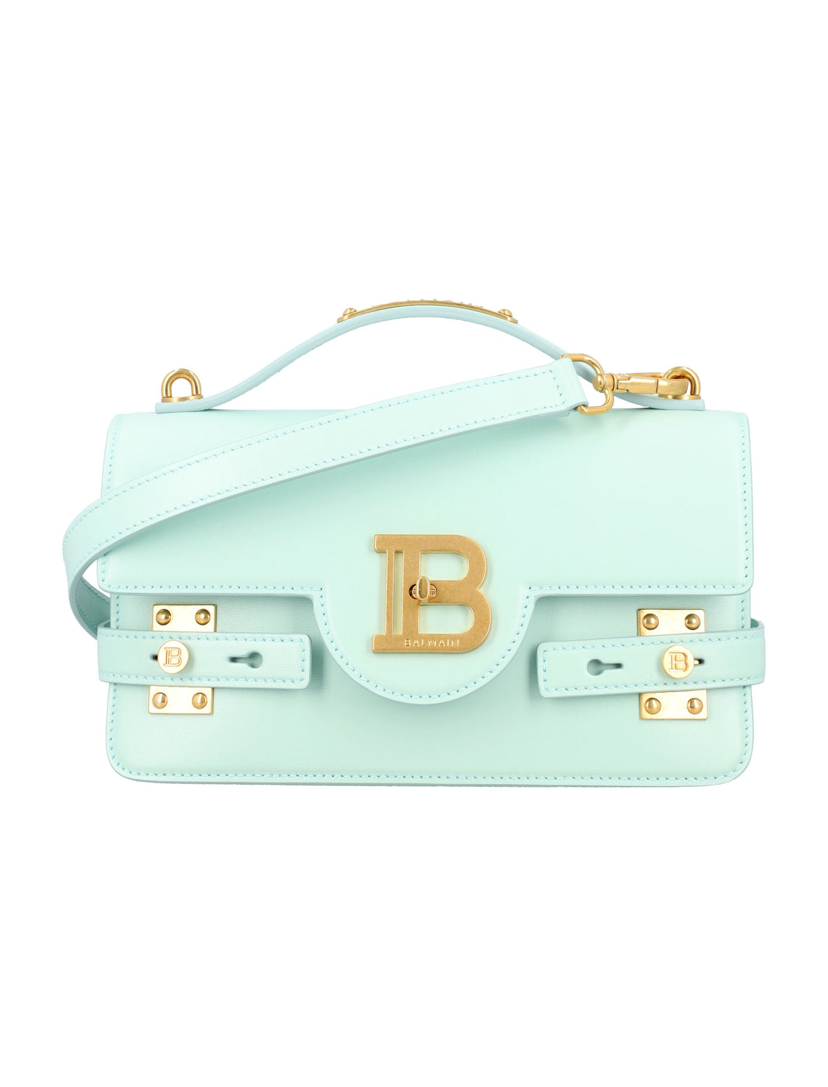 Balmain Women's B-Buzz Shoulder 24 in Verde Menta | 24ADN1DA828LSLX Color 7FE