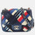 Blue White Red Silver Leather Air Line Matelasse Chain Shoulder Bag