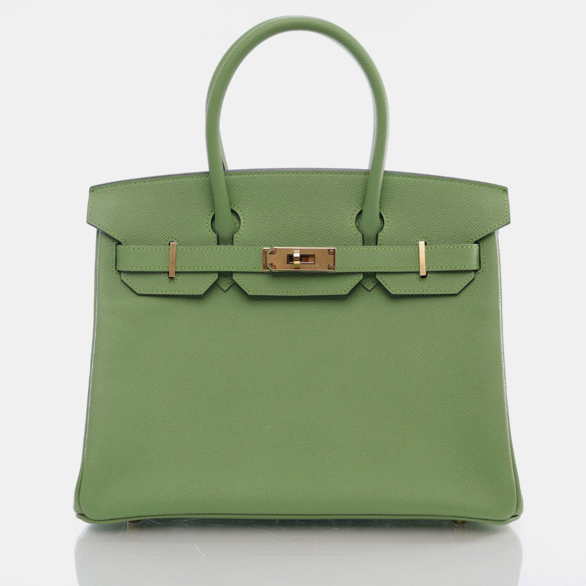 Hermès Vert Criquet Epsom Birkin 30 Handbag