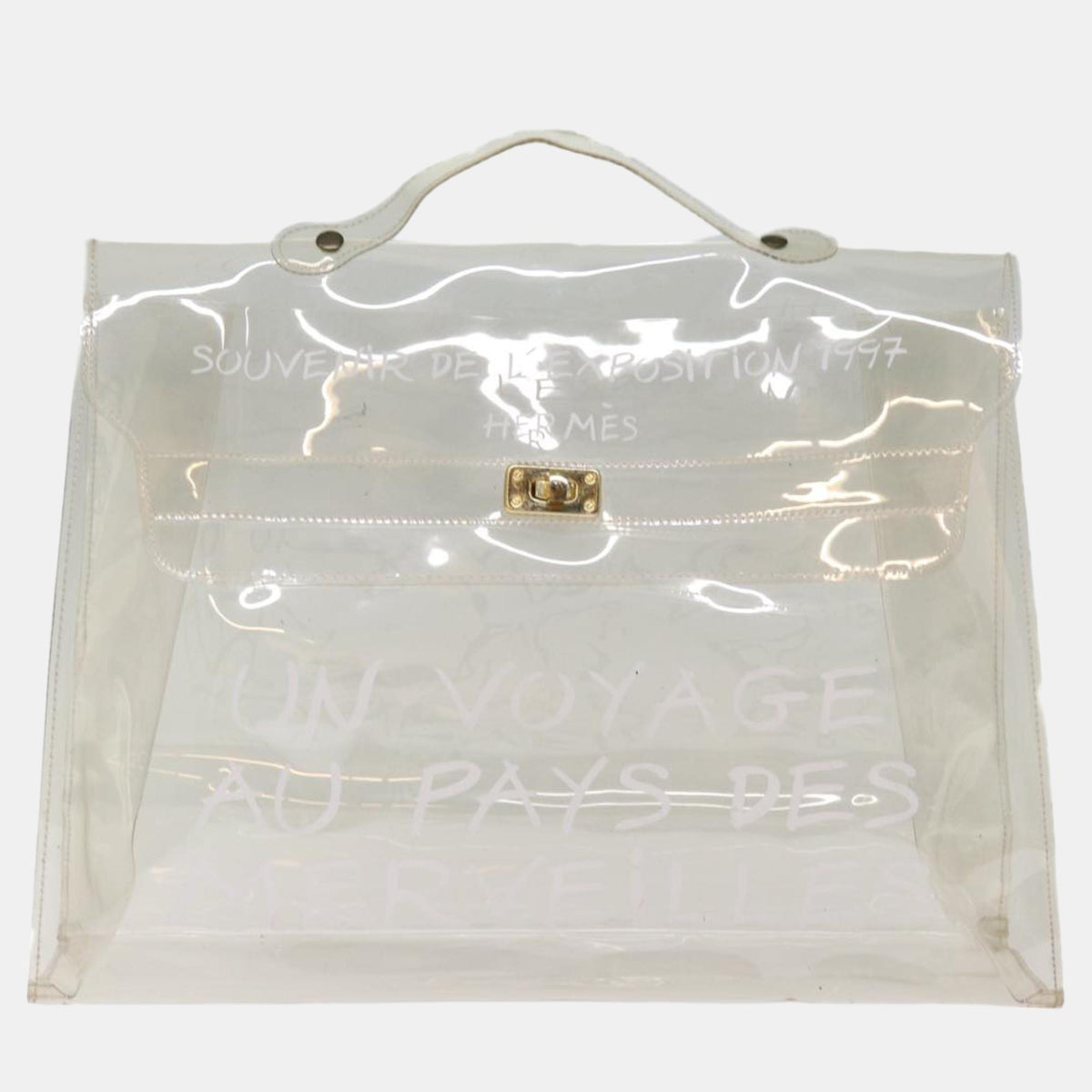 Hermès Transparent Vinyl Kelly Top Handle Bag