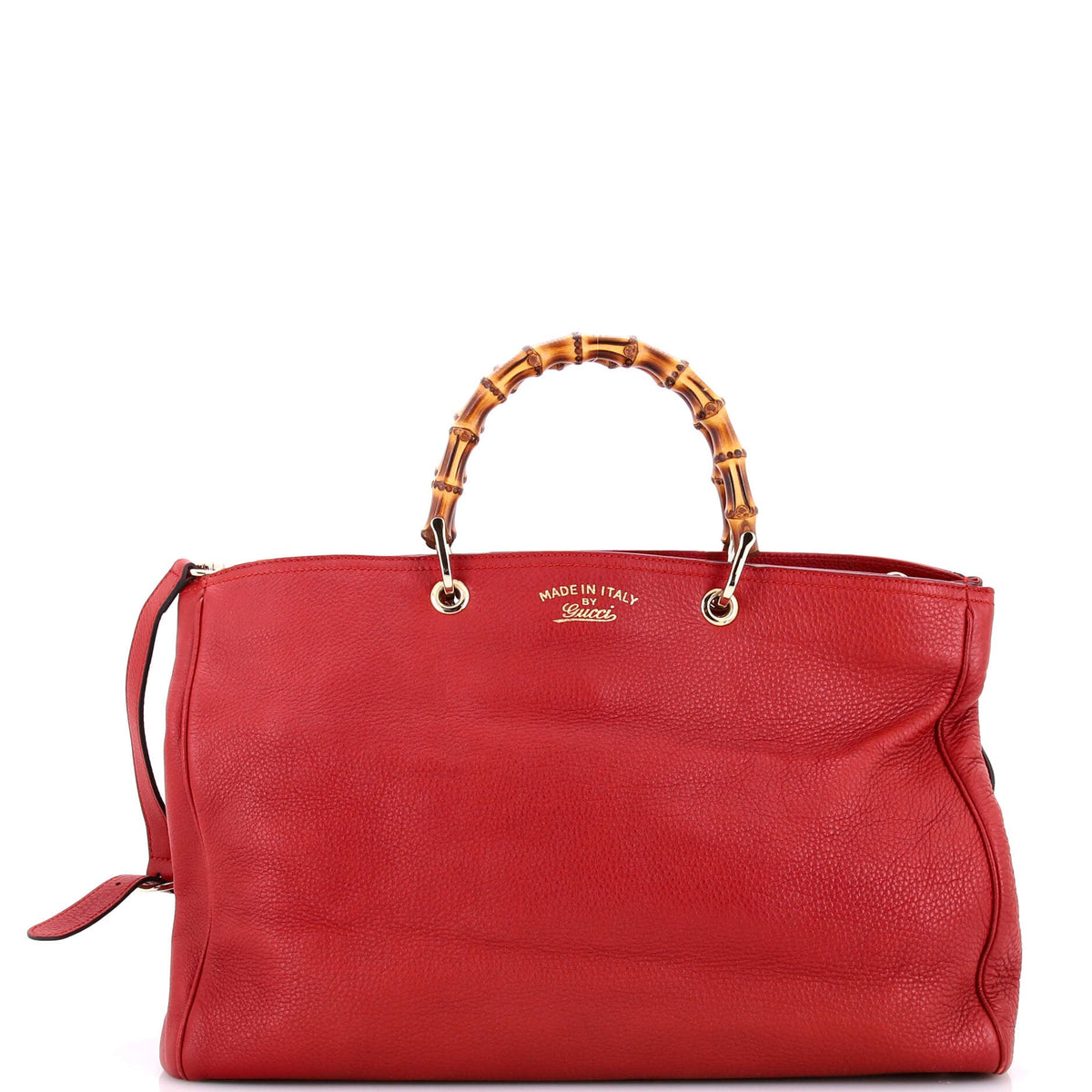 Gucci GUCCI Bamboo Shopper Tote Leather Large