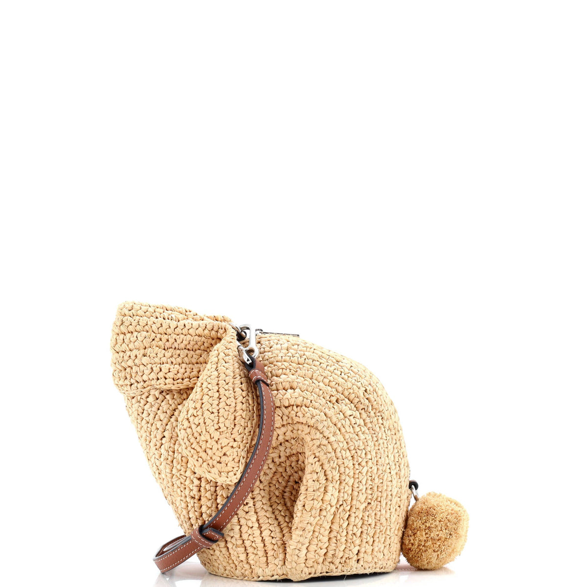 Loewe LOEWE Rabbit Crossbody Bag Raffia Mini