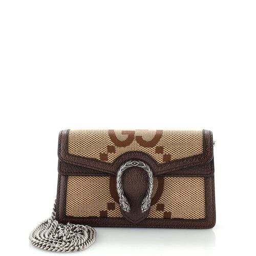 GUCCI Dionysus Bag Jumbo GG Canvas Super Mini