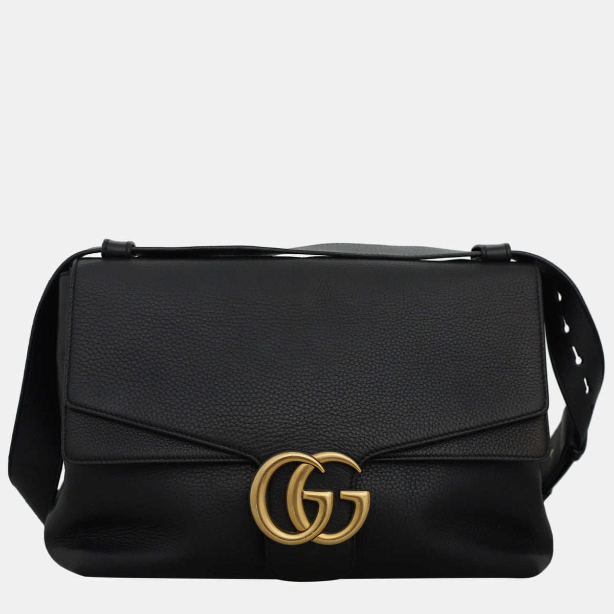 Gucci Black Large Marmont Shoulder Bag