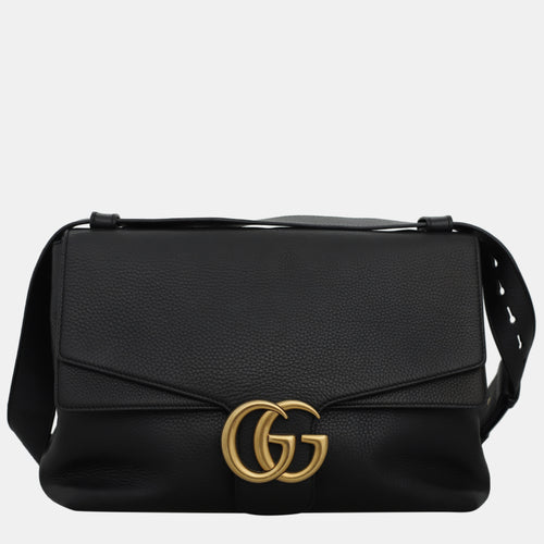 Black Large Marmont Shoulder Bag