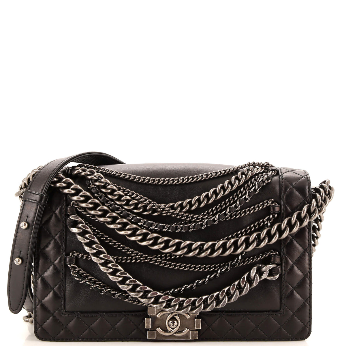 Chanel CHANEL Boy Flap Bag Enchained Lambskin New Medium