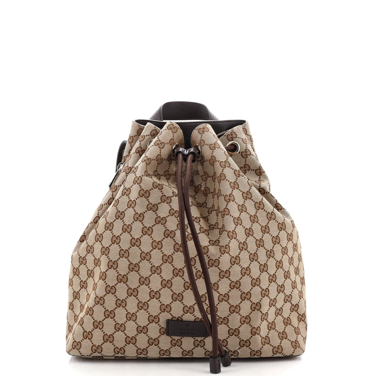 Gucci GUCCI Drawstring Backpack GG Canvas Medium