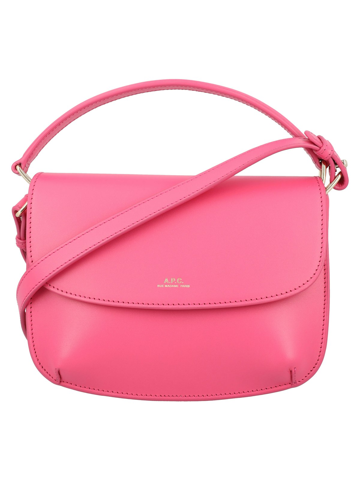 A.p.c. Women's Sarah Shoulder Strap Mini in Fucsia Rose | 24PF61629PXAWV Color FAH