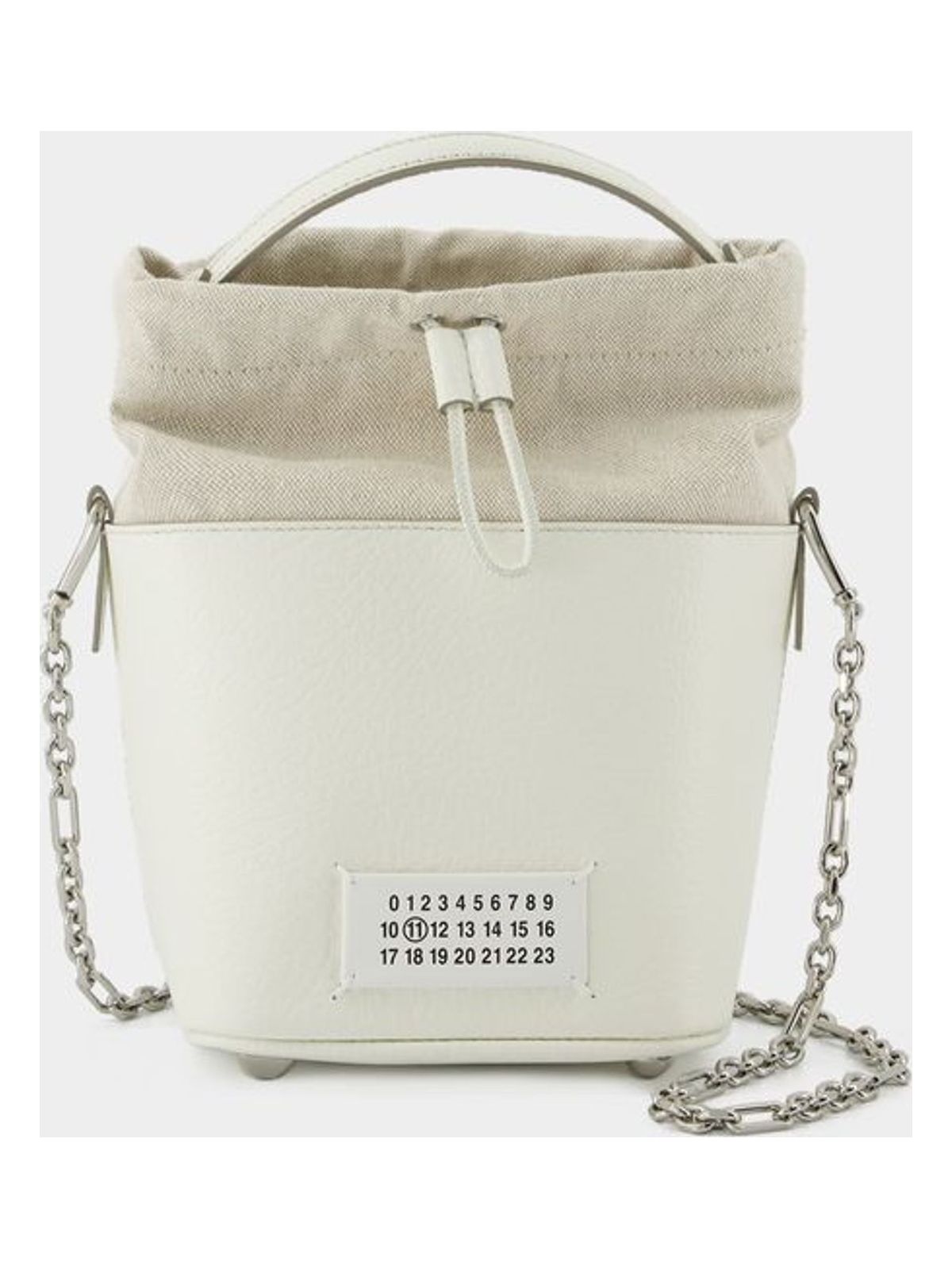 Maison Margiela 5Ac Small Hobo Bag in White | S61WG0035P4348H0157