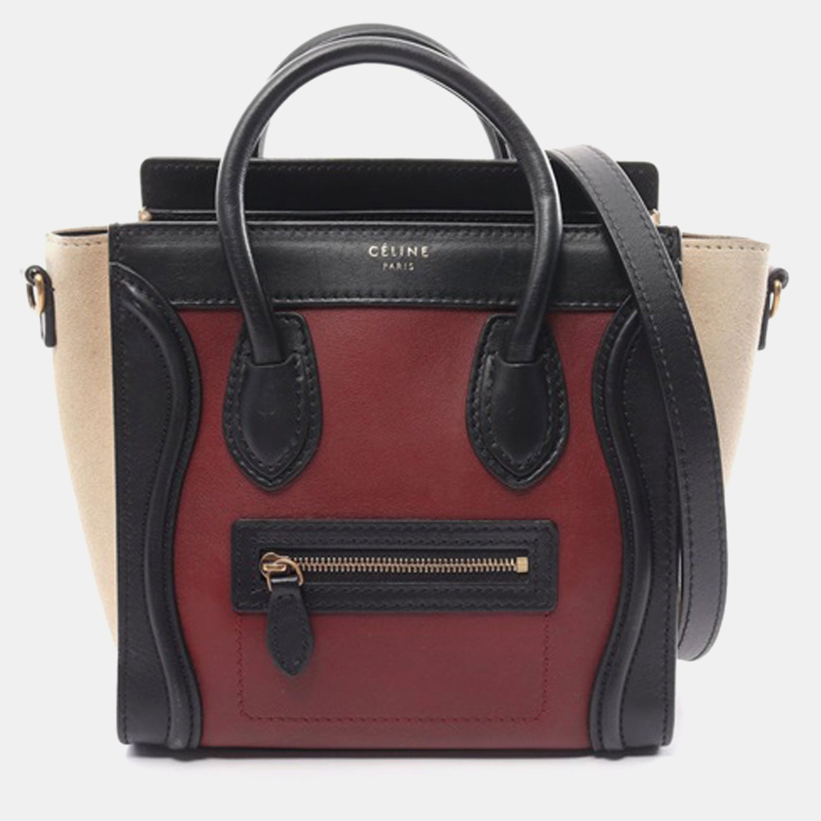 Celine Nano Tricolor Luggage Tote