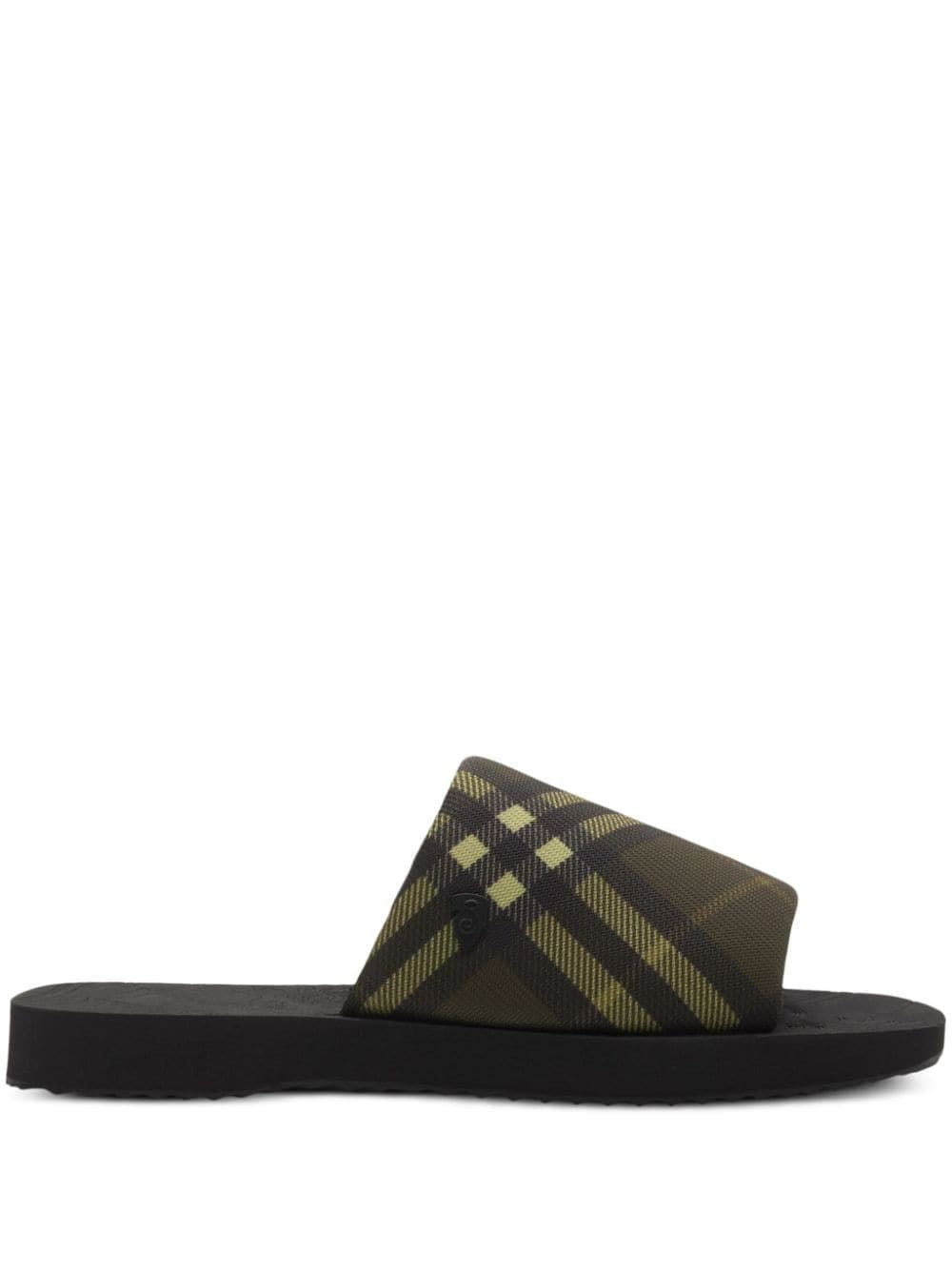 Burberry Men's Trek Slide Chk in Check | Size 43 | 8097890163246