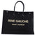 Rive Gauche Shopper Tote Raffia with Canvas Large