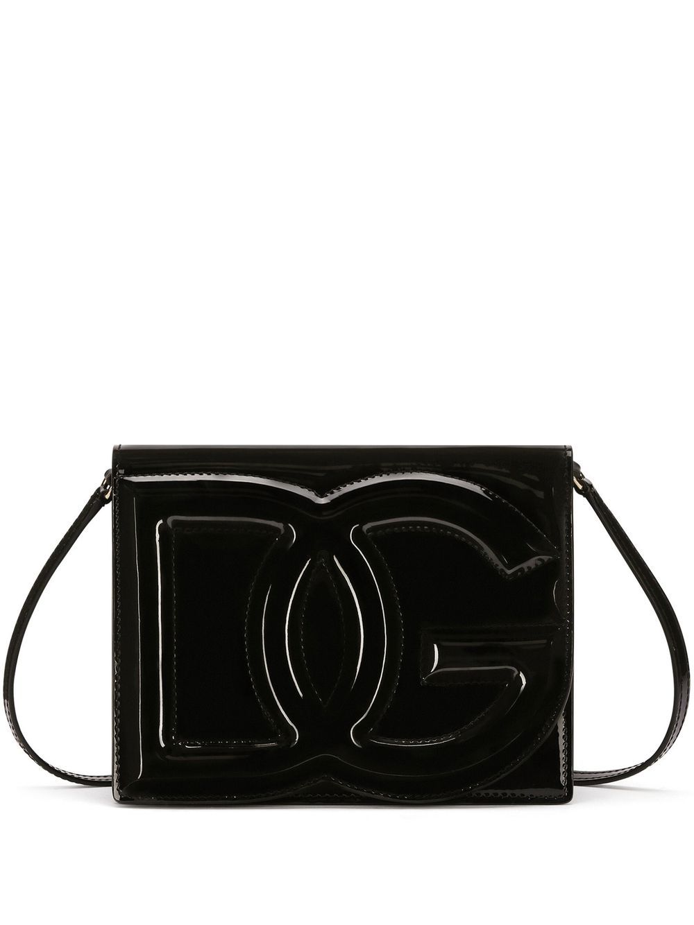 Dolce & Gabbana Women's Patent Leather Shoulder Bag in Black | Size UNI | BB7287 Color A147180999