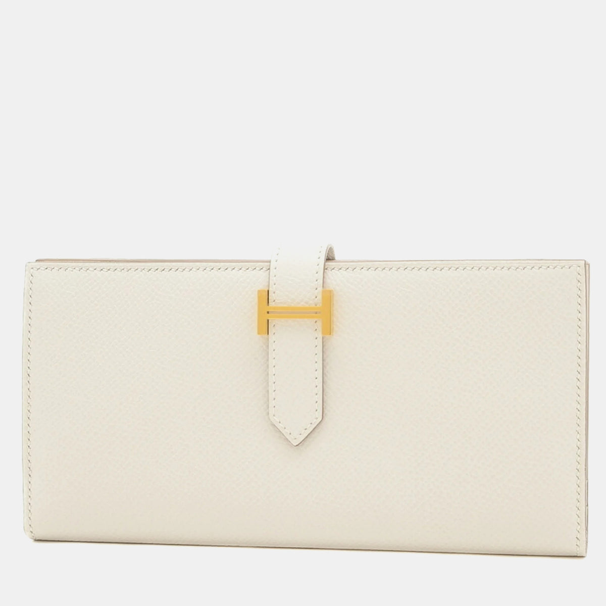 Hermès Gripere Epson Bearn Soufflet Bi-fold Long Wallet