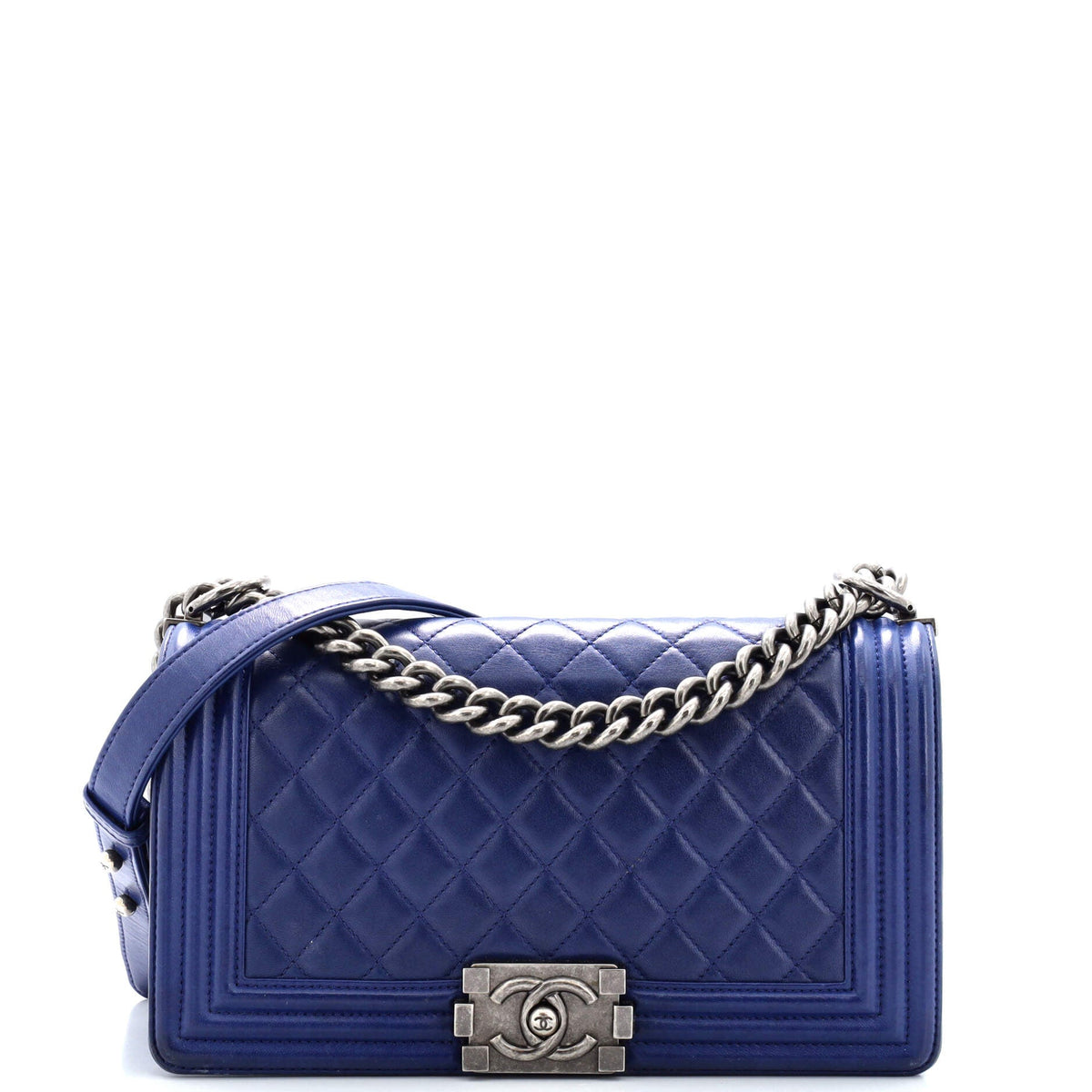 Chanel CHANEL Boy Flap Bag Quilted Lambskin Old Medium