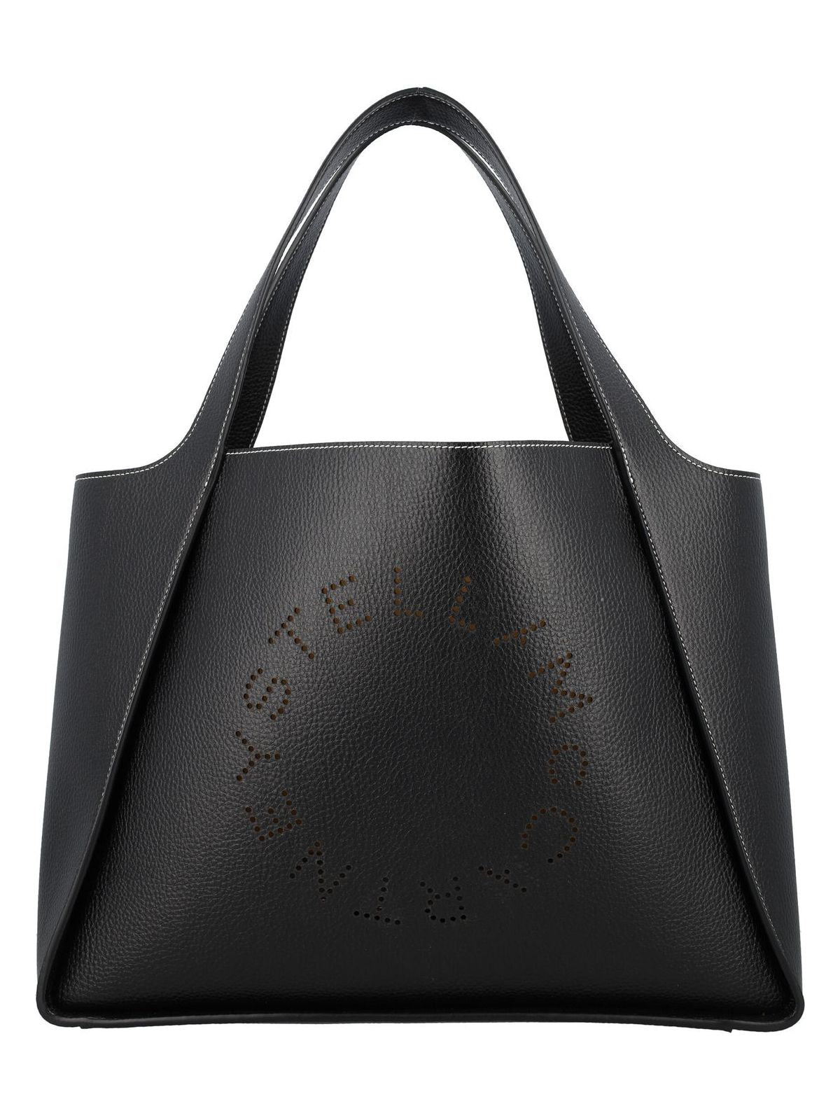 Stella Mccartney Women's Logo Grainy Alter Mat Tote Bag in Black | 24A502793WP0057 Color 1000