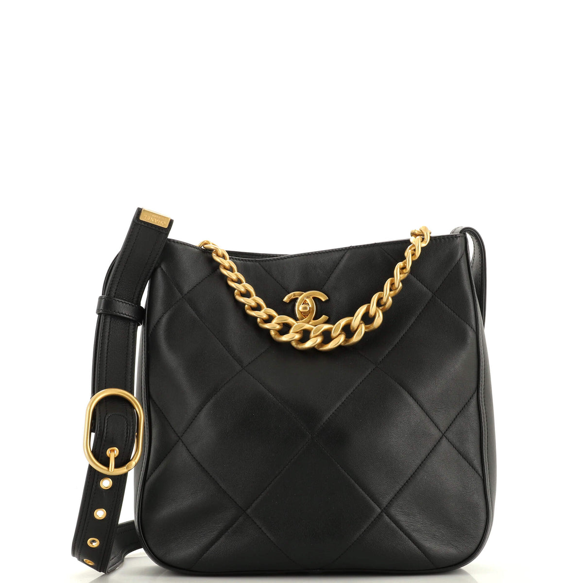 Chanel CHANEL Easy Mood Hobo Quilted Calfskin