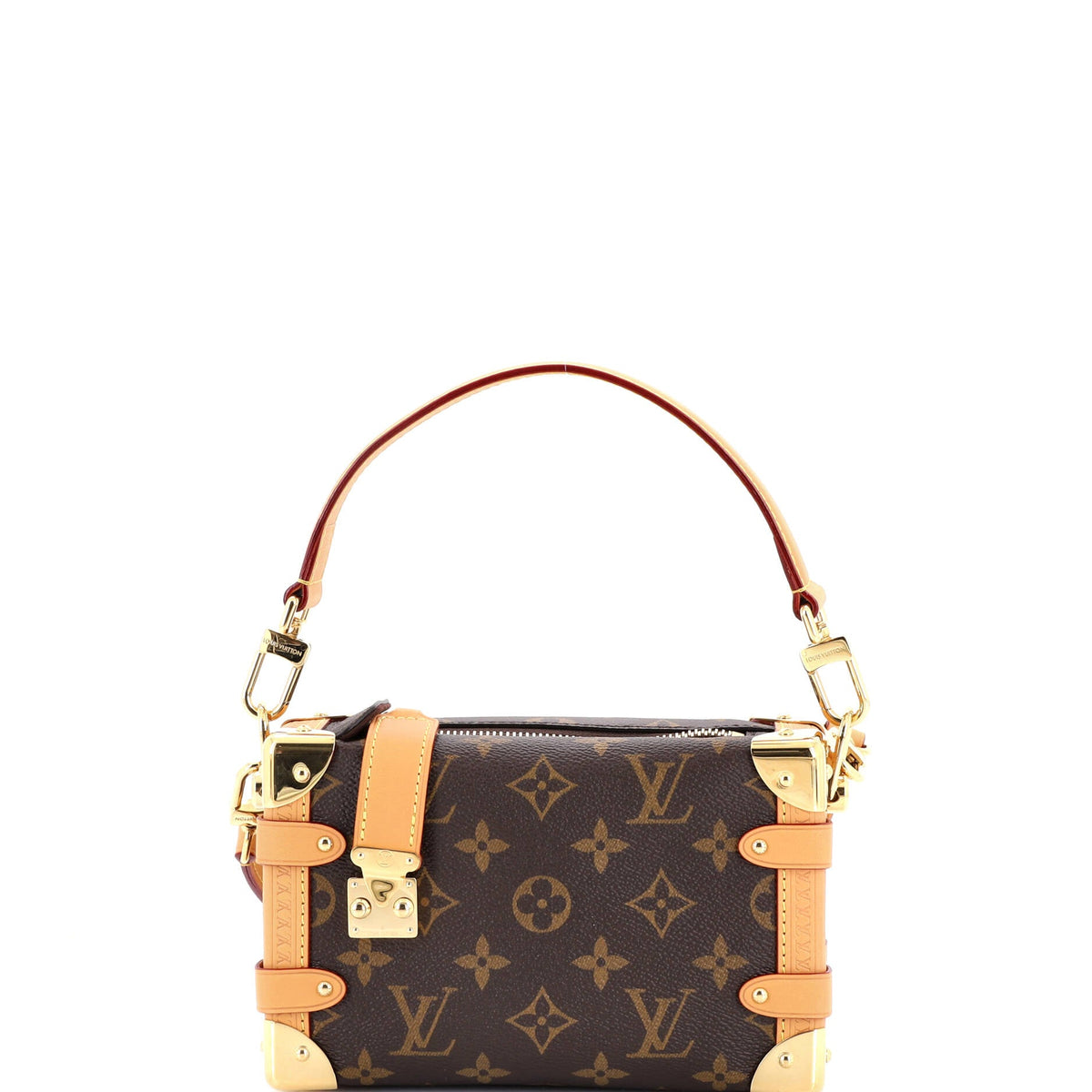 Louis Vuitton Side Trunk Handbag Monogram Canvas PM