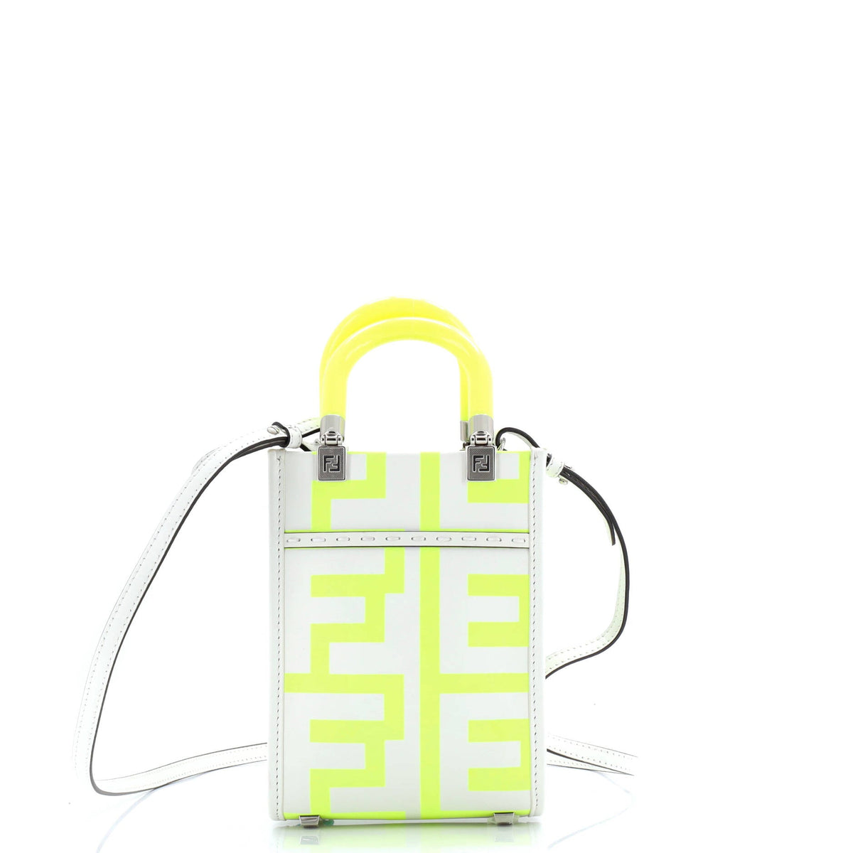 Fendi FENDI x Marc Jacobs Sunshine Shopper Tote Printed Leather Mini