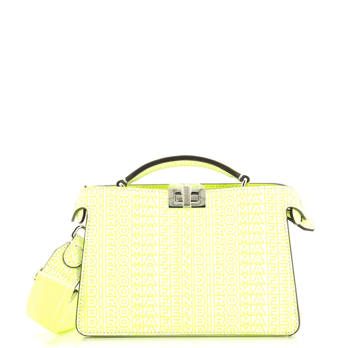 Fendi FENDI x Marc Jacobs Peekaboo ISeeU XCross Bag Printed Logo Embossed Leather