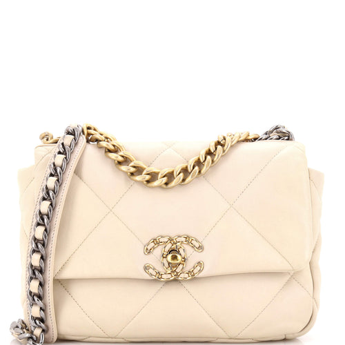 CHANEL 19 Flap Bag Quilted Leather Medium