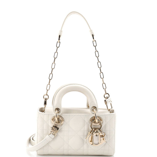 Lady D-Joy Bag Cannage Quilt Lambskin Micro